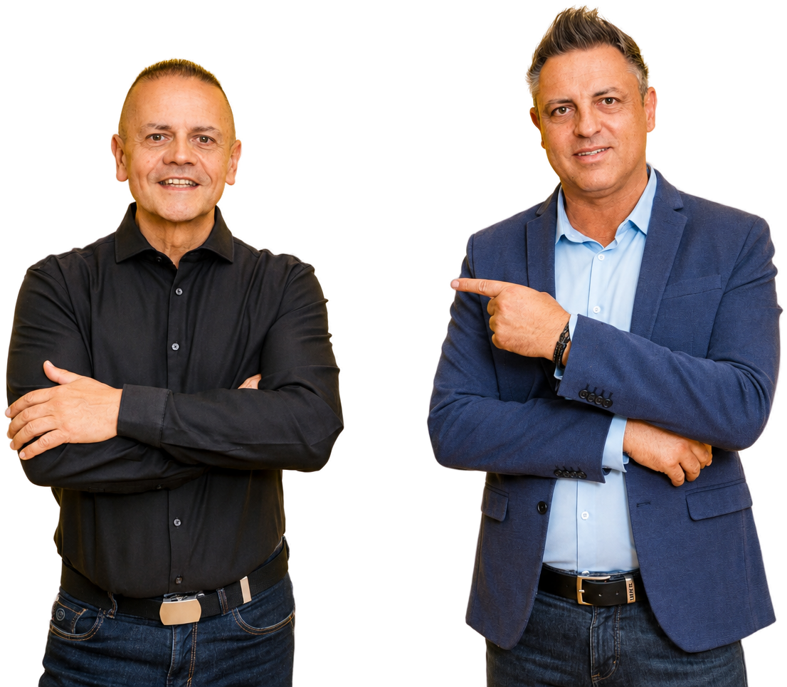 Wolfgang Karl Gruber (links) und Stefan Baumgartner, die Gr&uuml;nder der Mental Akademie Linz